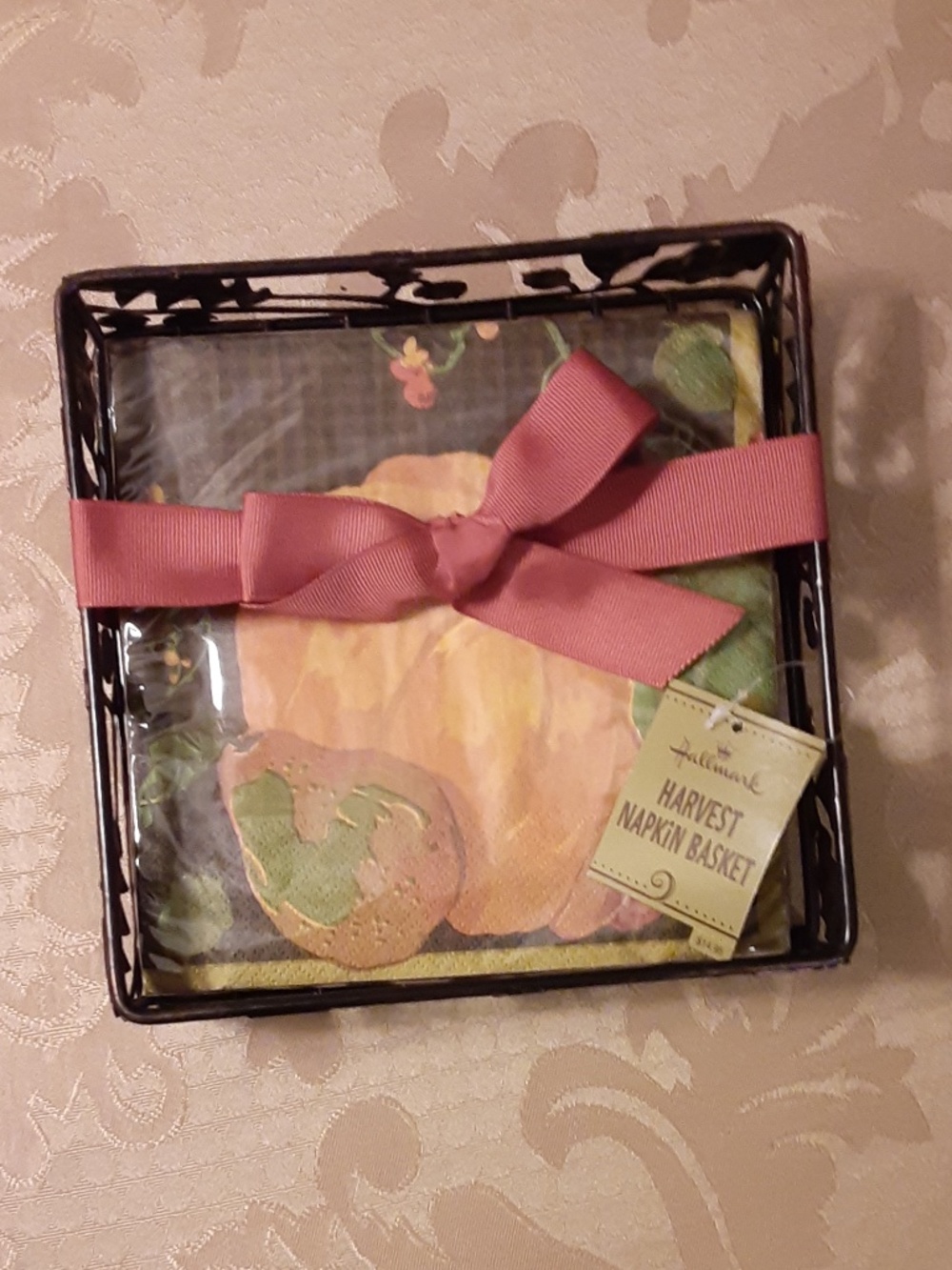 Hallmark Metal Harvest Napkin Basket